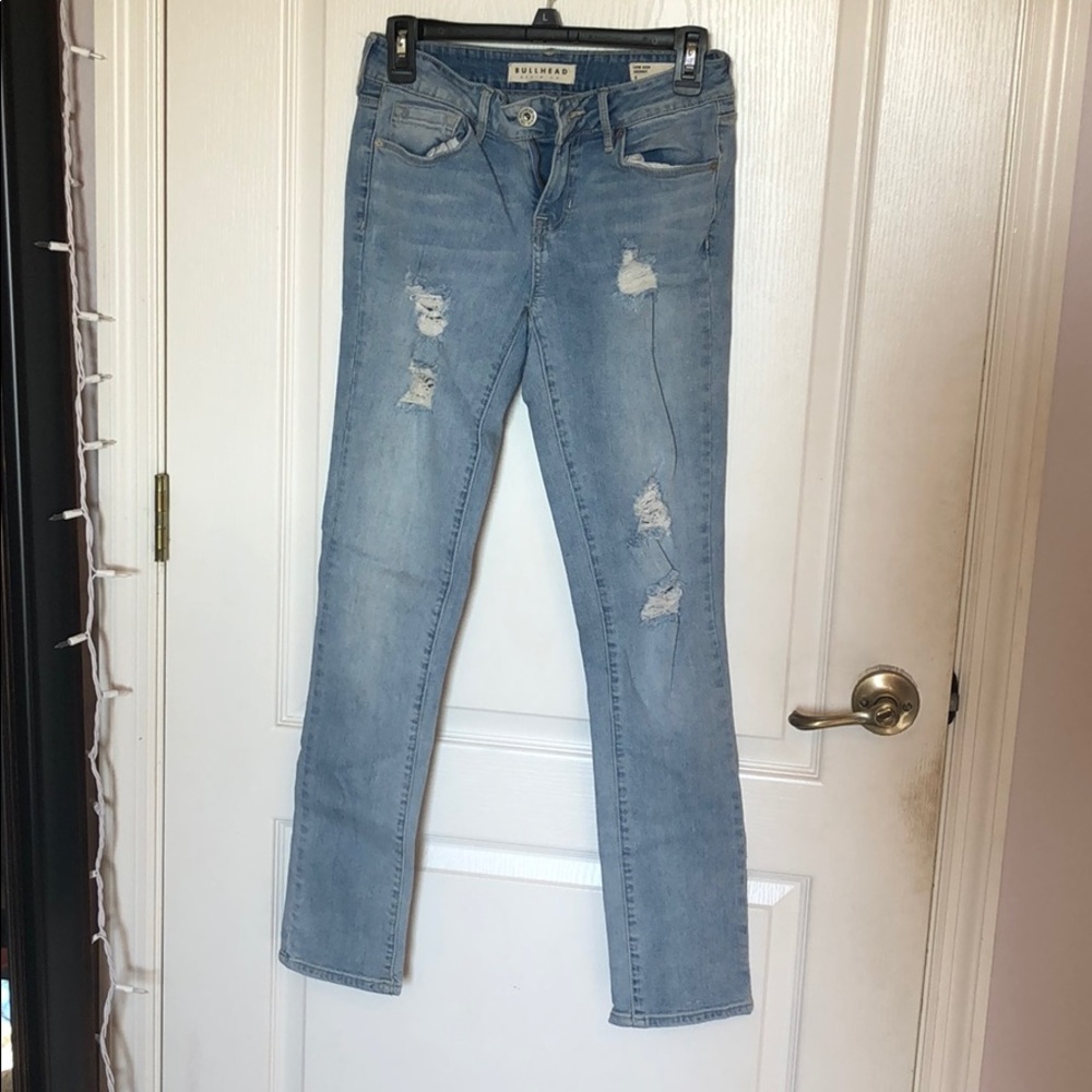 ripped light wash jeans
